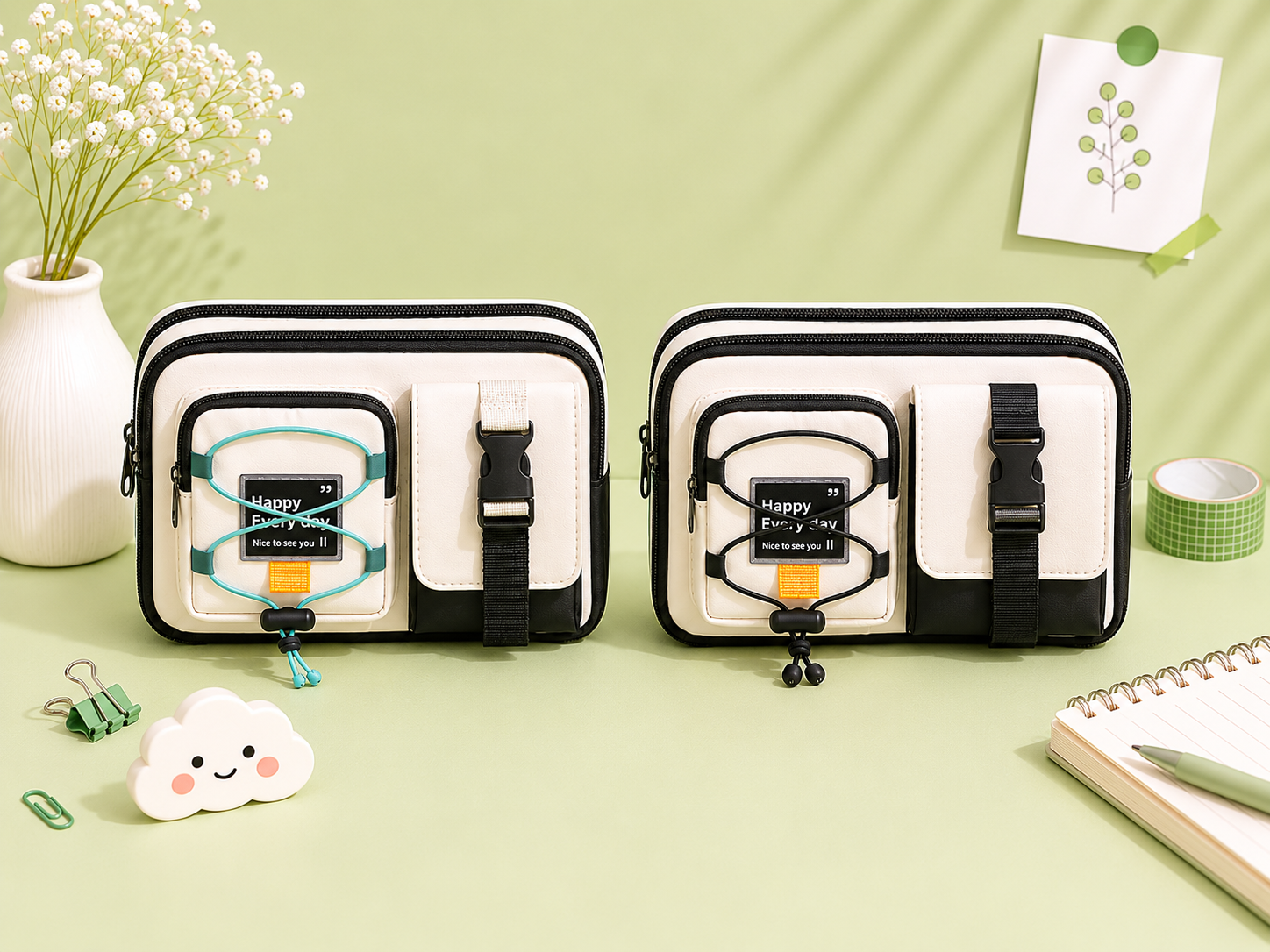 Black n white pouch