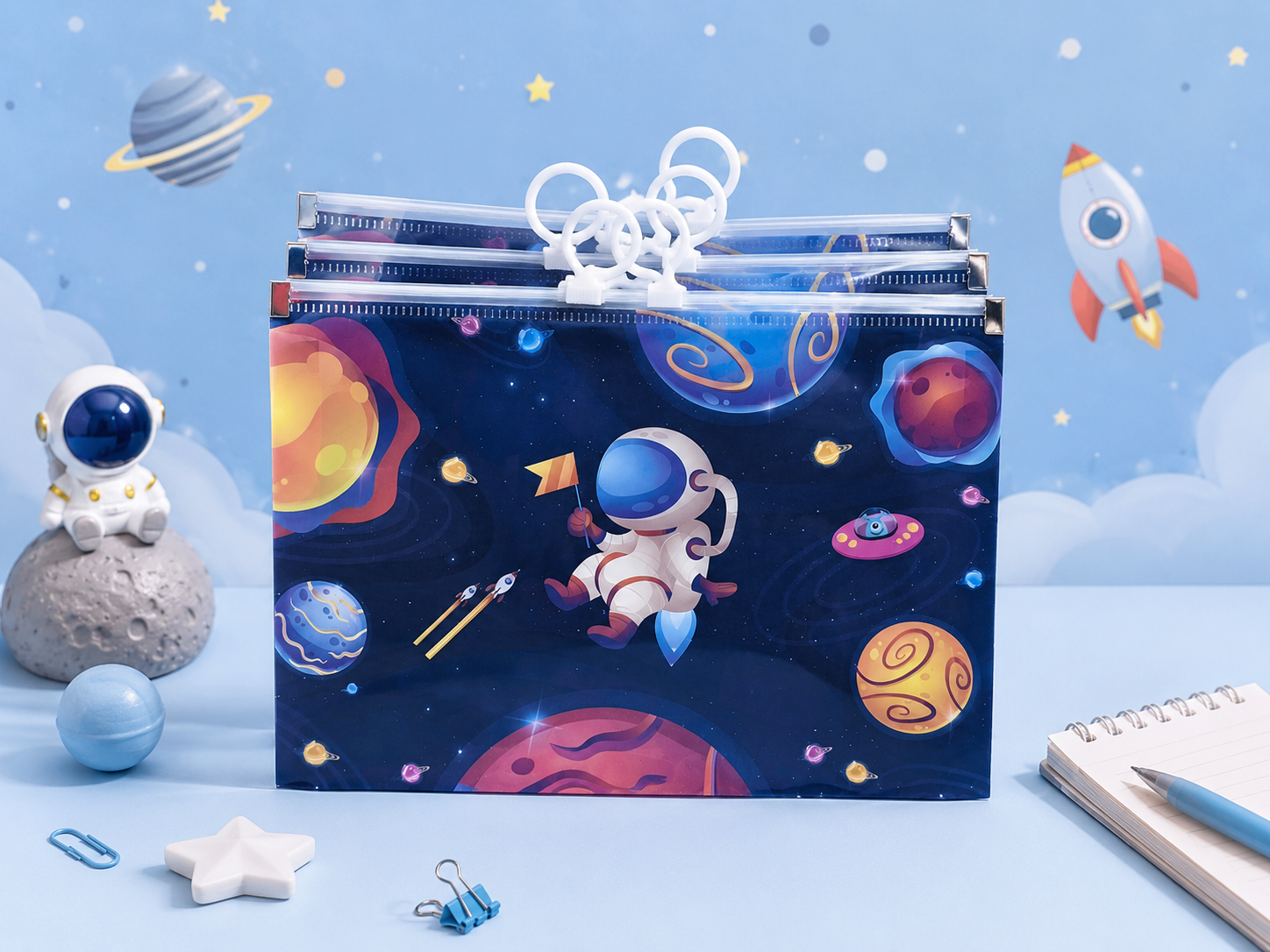 Space plastic pouch
