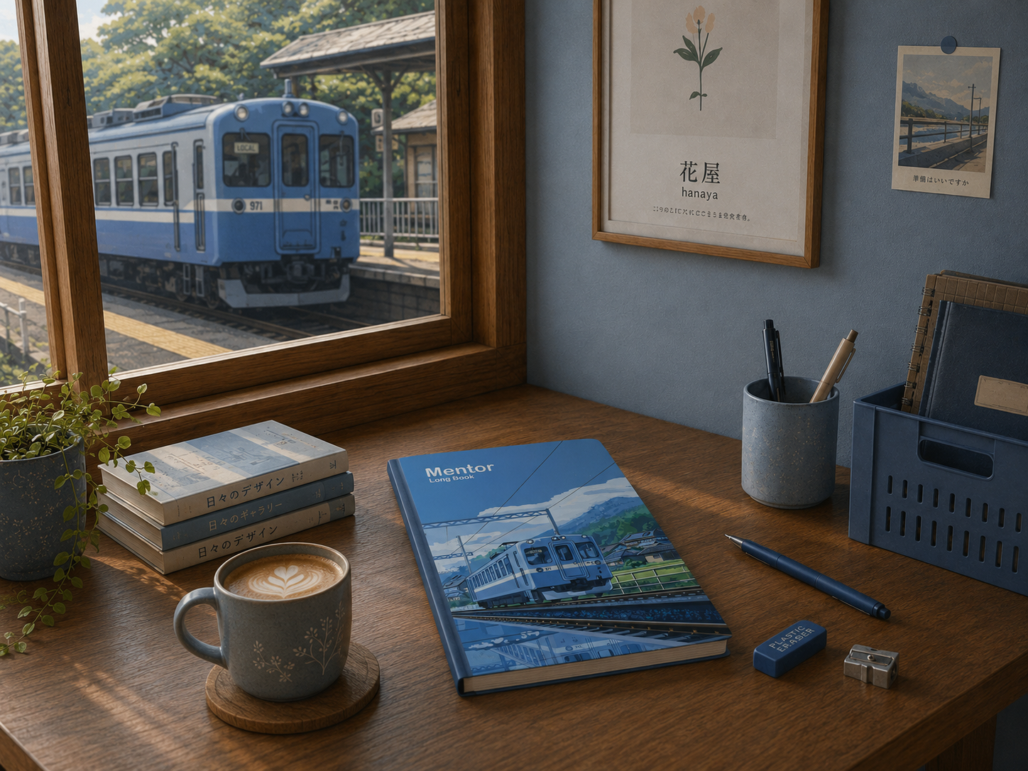 Mentor Long book blue (pack of 1)