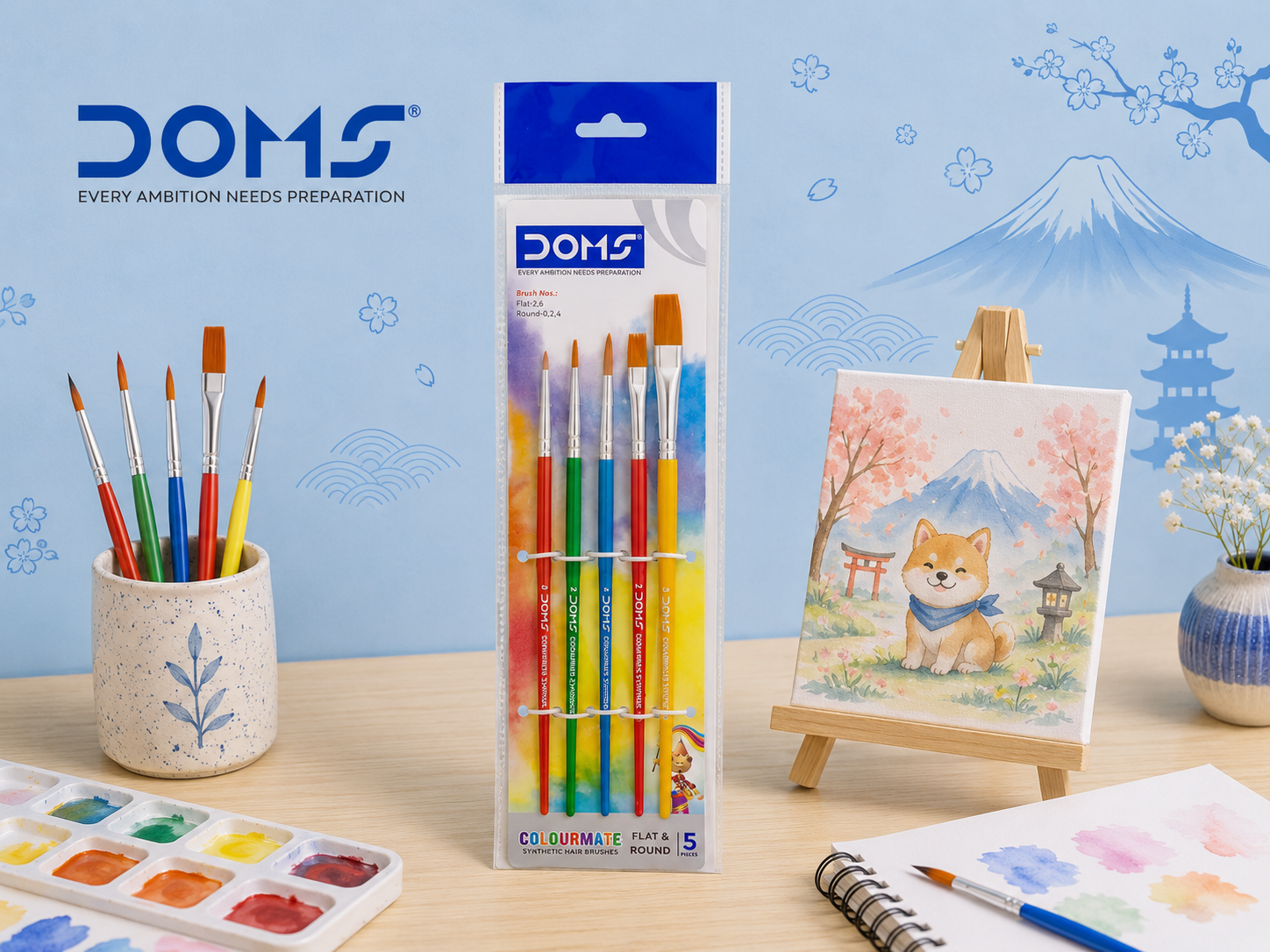 DOMS Colourmate brush | Set of 5
