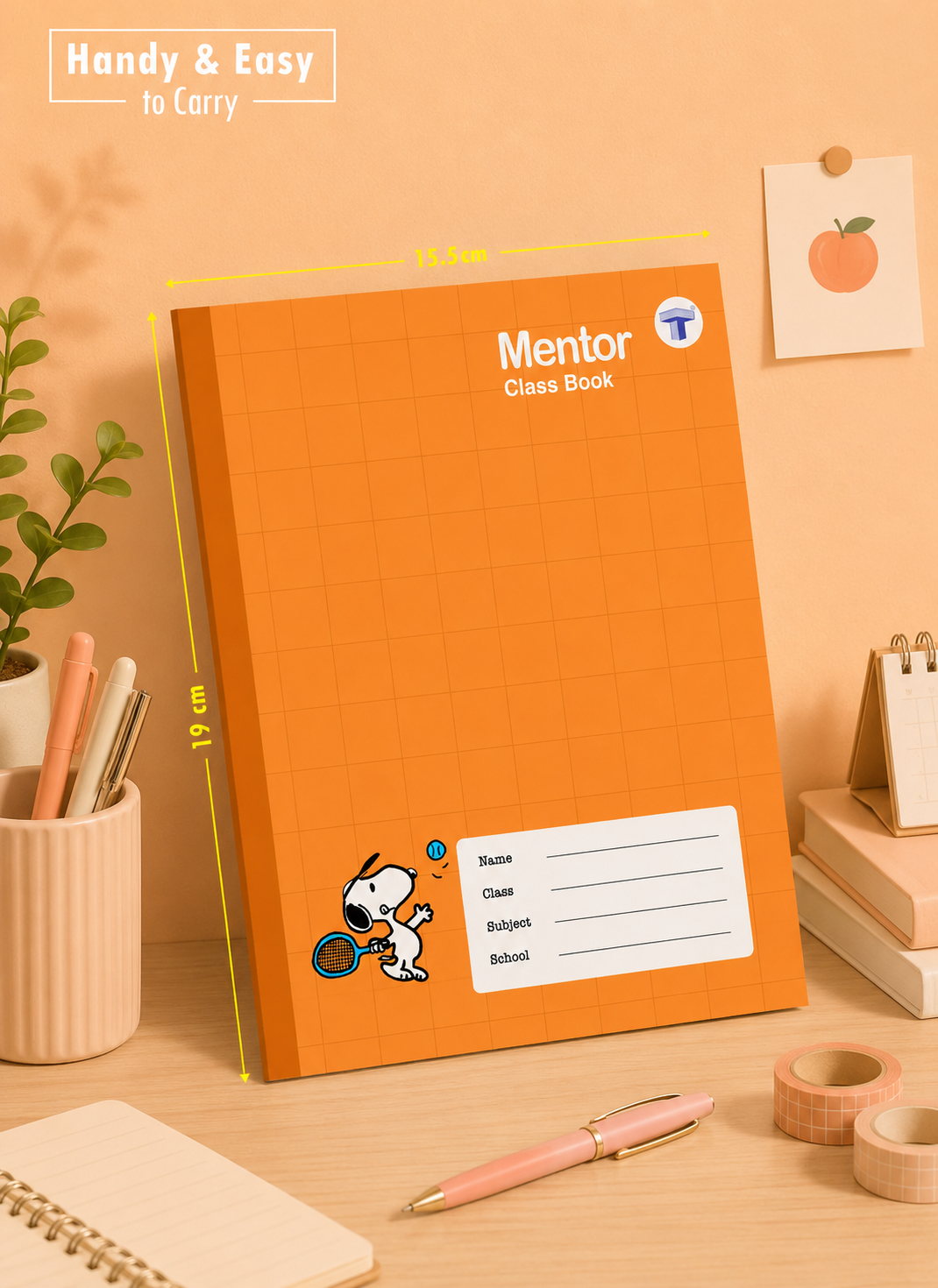Mentor Class book Unruled 168 Page (Pack of 4)