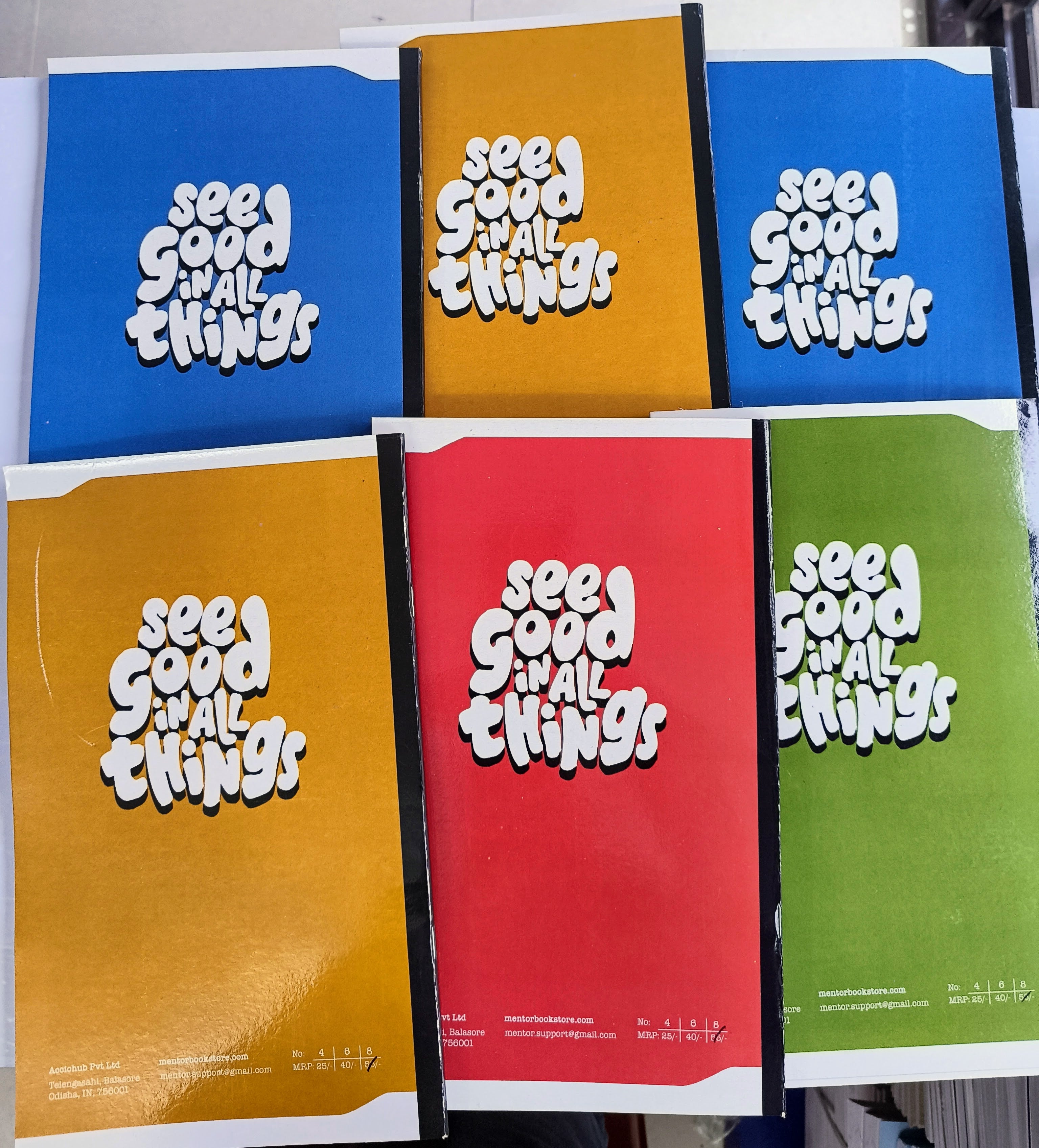 Mentor Long Book Pack of 6 | 148 Page | Single line, Plain